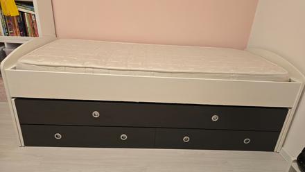 Postel s dvoma matracmi 90cm 200cm, šírka (cm): 95,dĺžka (cm): 210