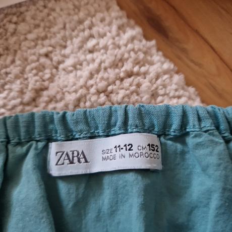 Letný tyrkysovozelený balónový top, zara,152