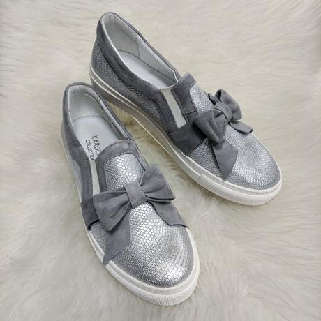 Dámske celokožené mokasíny 17 10007 z, 40