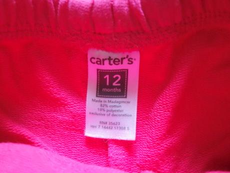 Tepláčky carters, carter's,80