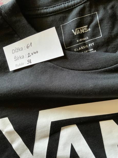 Vans mikina tenší materiál, xs