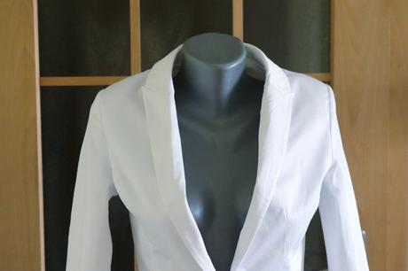 Biele sako - bezchybný stav, h&m,s