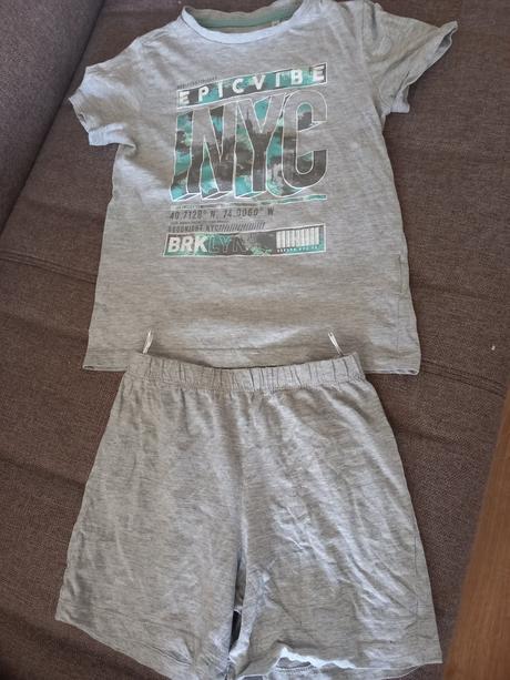 Pyžamka 3 x  letné č.128, c&a,128