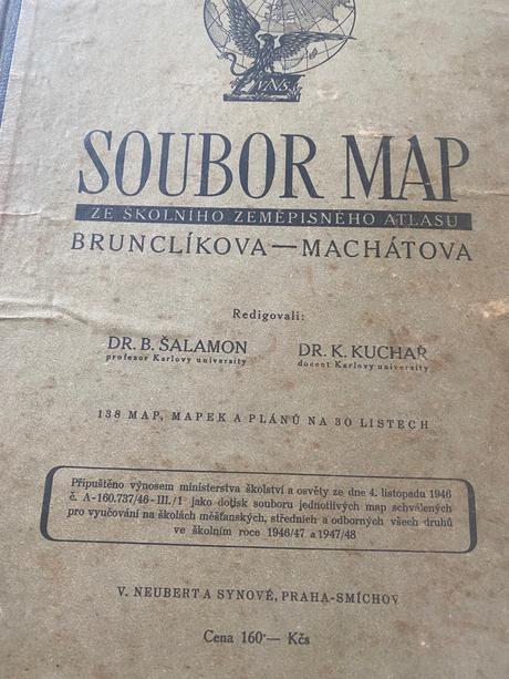 Stará prekrásna kniha soubor map 1946,,