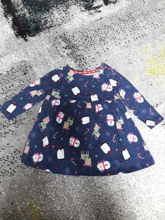 Vianočné šaty 3-6 mesiacov, 68