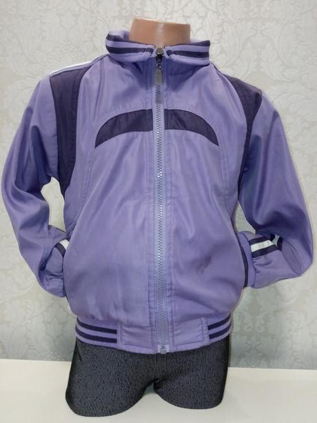 Dievčenská fialová šušťáková vetrovka (122), 122