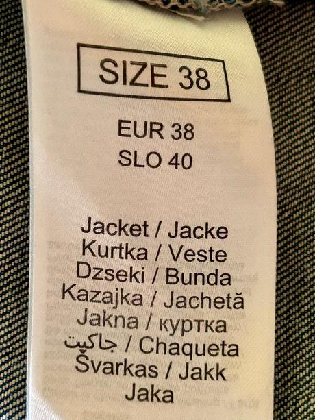 Kratšia riflová bunda č.38, orsay,m