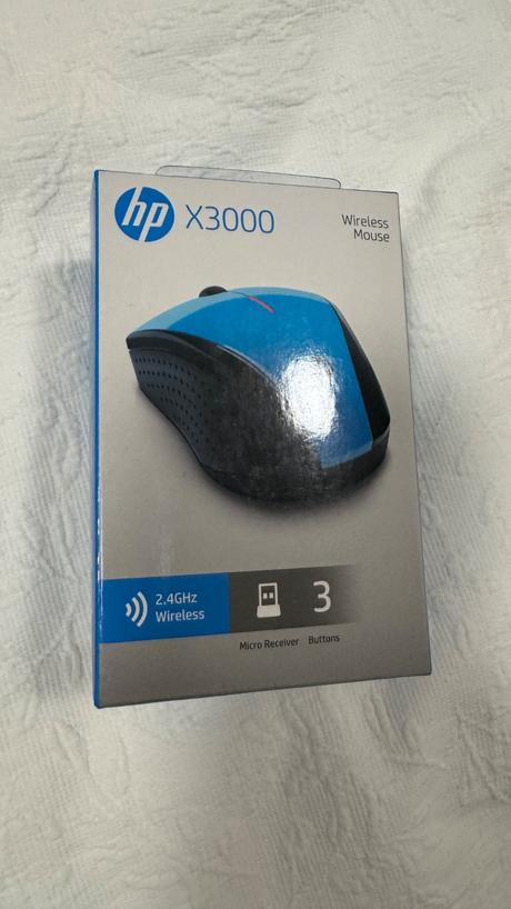 Bezdrotova opticka mys hp x3000, hp (hewlett-packard)