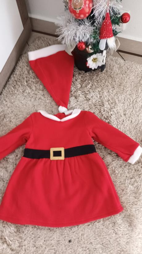 Mikulášské teplé šatôčky aj s čiapočkou, 68