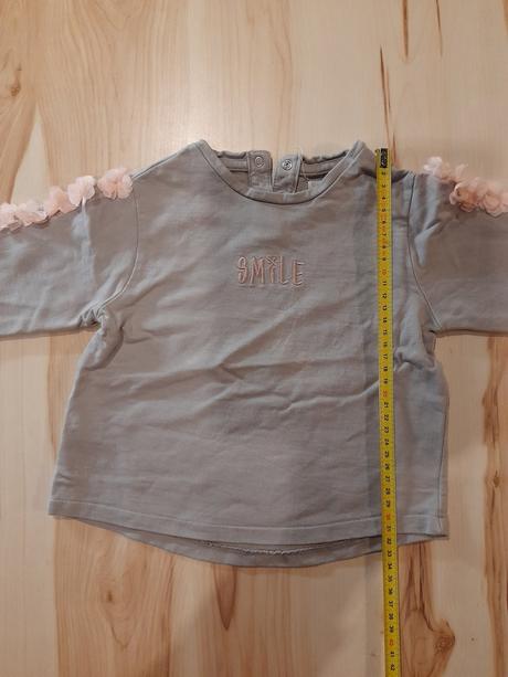 Mikina smile s kvetinkami, mango,86