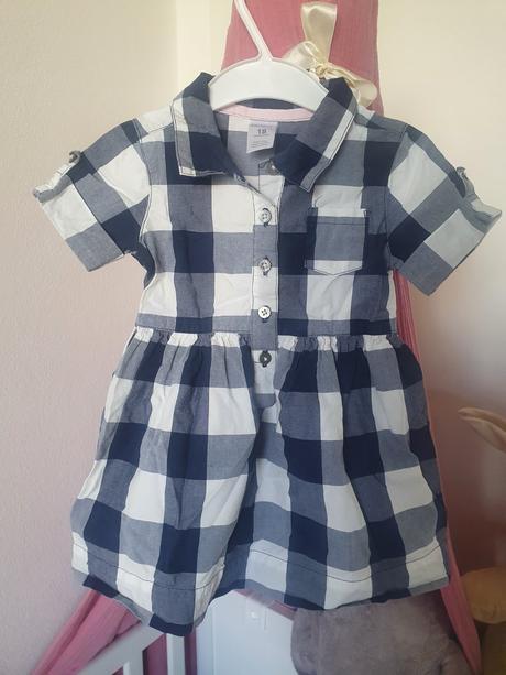 Letné kárované košelové šaty 86, carter's,86