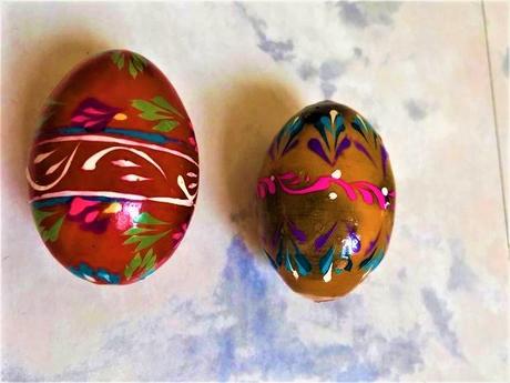 Drevené kraslice 6 ks,