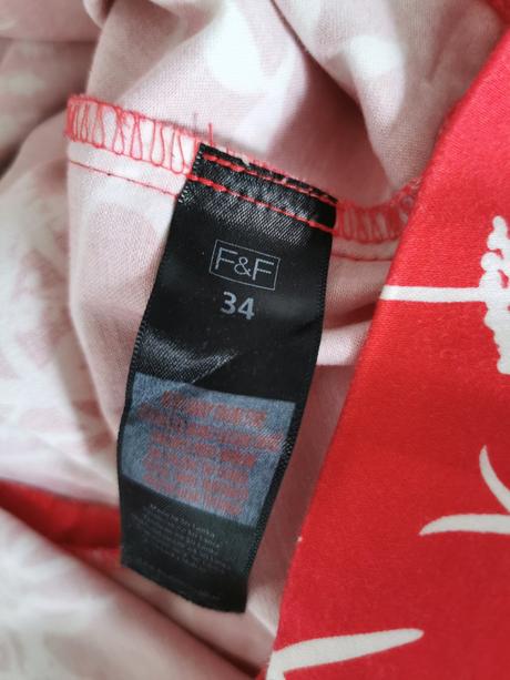 Červené biznis šaty f&f, f&f,xs