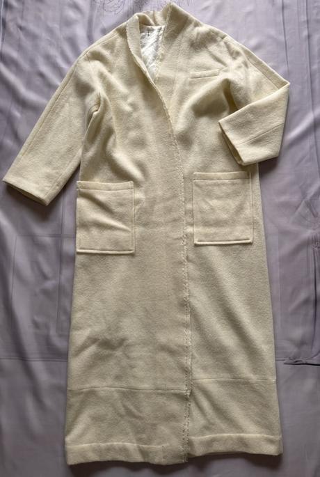 Zara - smotanový vlnený kabát, zara,m