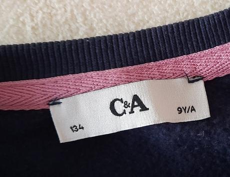 Mikina a tričko s dl.rukávom, c&a,134