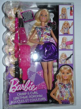 Barbie vlny a kučery 2016,