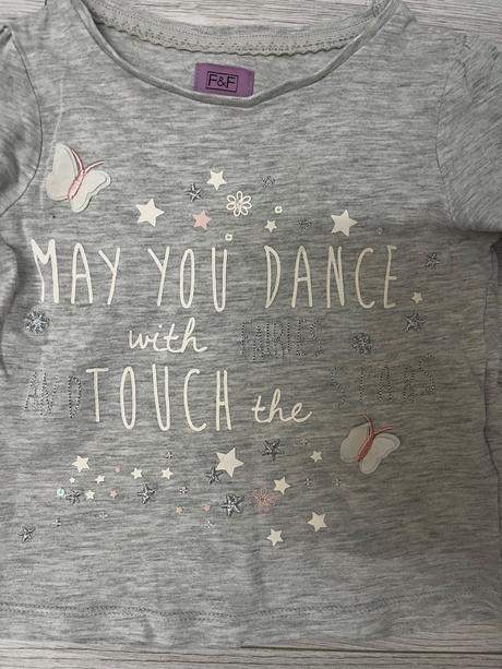 Bledosivý vzorovaný dlhorukávový top, f&f,92