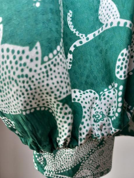 Zelená vzorovaná blúzka part two 36/s/m, s