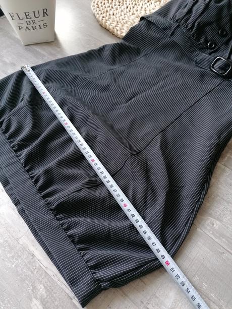 Šaty mini krátke pásikavé, s