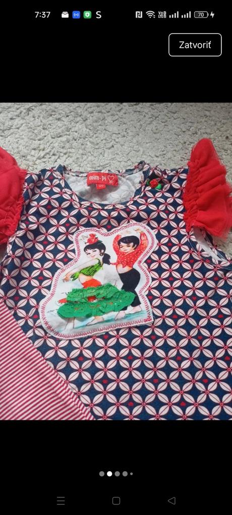 2x krásne tričká značkové, 122