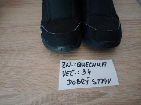Detské zimné nepremokavé čižmy zn.quechua veľ.34, quechua,34
