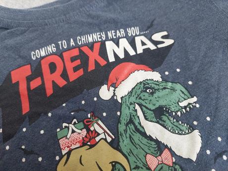 Vianočné tričko t-rex veľ.122, 122