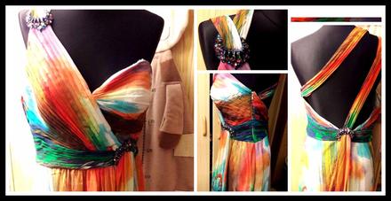 Spoločenské neprehliadnuteľné šaty faviana, l