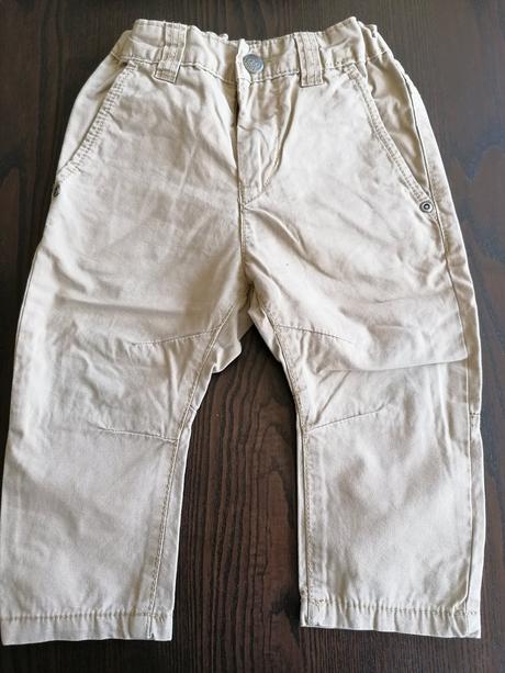 Béžové nohavice, h&m,86