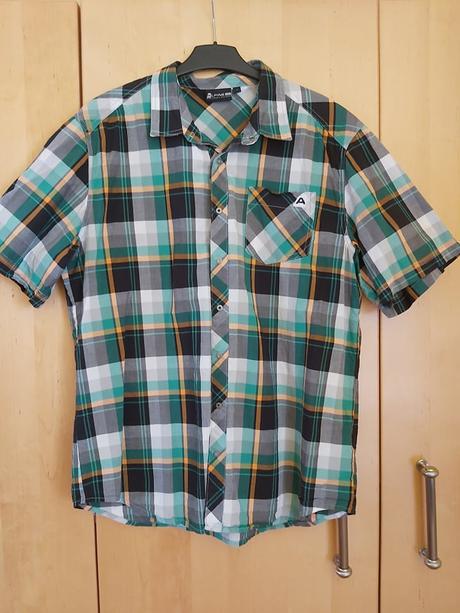 Pánska letná kockovaná zelená košela č.l, l