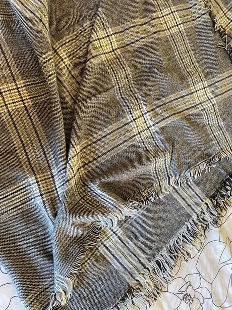 Elegantný mäkký káro šál - uni, 