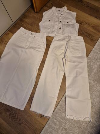 Denim riflová súprava, 36