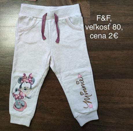 Oteplené tepláky, f&f,80