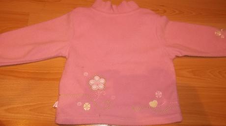 Ruzová flisova mikina, 86