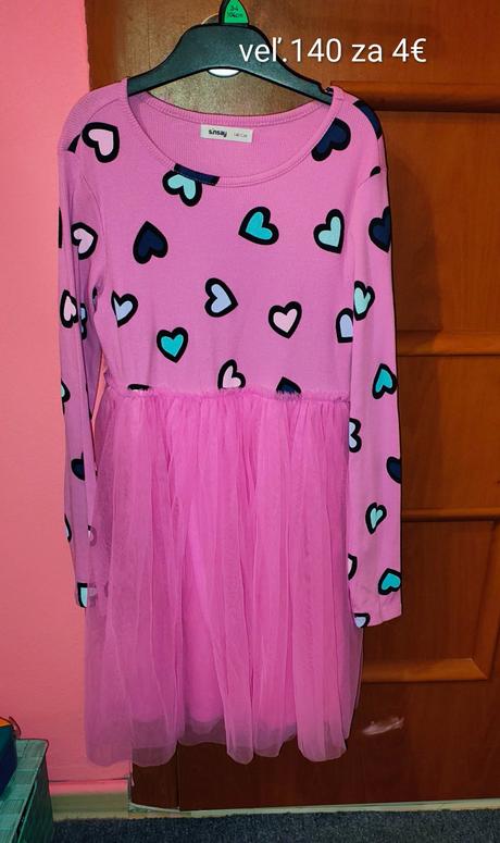 Nové šaty s dlhým rukávom veľ 140, sinsay,140