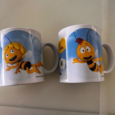 Včielka maja a vilko set 2 šálky,