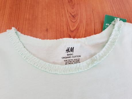 Dievčenské tričko z organickej bavlny, h&m,134 / 140