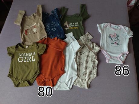 Predam detske/ dojcenske oblecenie, ciapky..., 68–80