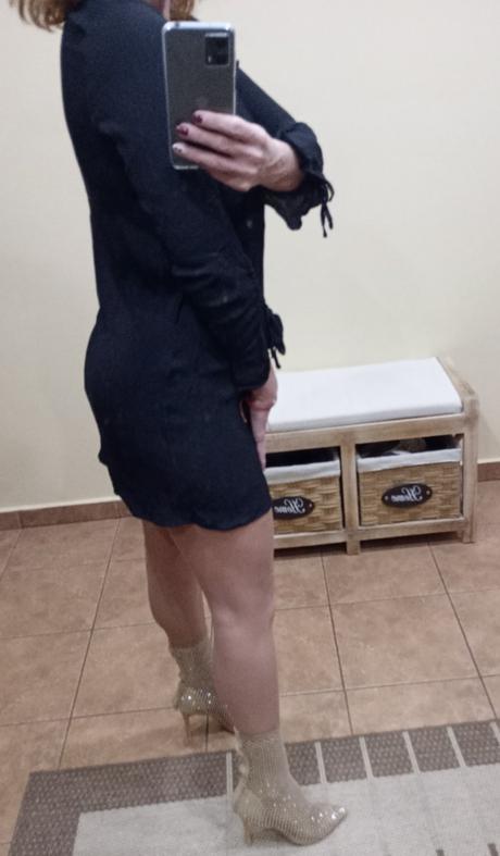 Čierne šaty, h&m,s