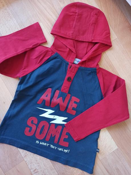 Tričká s kapucňou 86/92, lupilu,92