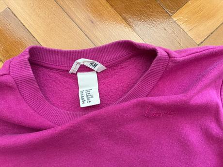 Mikina syto ruzova, h&m,122