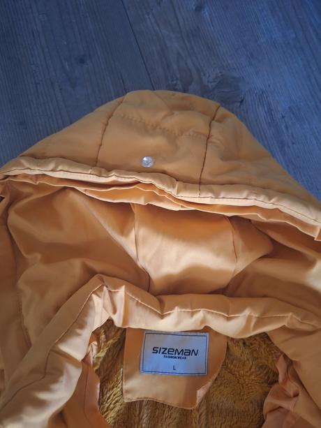Zimná bunda horcicovo zlta, l