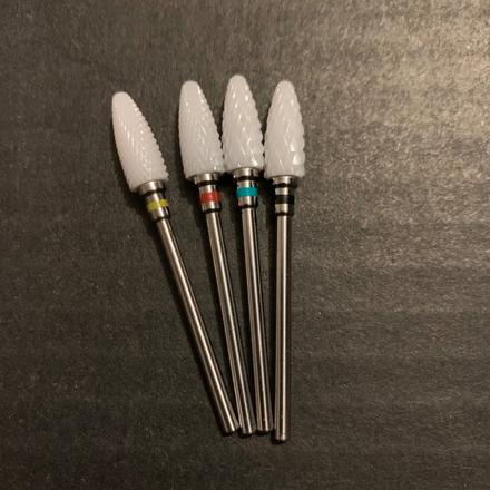 Keramické, diamantové a karbidové frézky na nechty, 