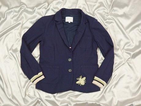 Luxusné tmavomodré sako, 36