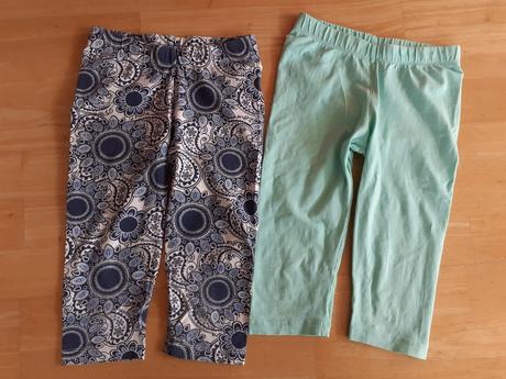 Set 3/4legíniek a tričiek na vek 6-8 rokov, h&m,122