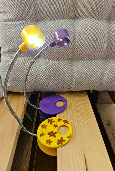 Malá detská lampička s klipom, 2 ks, 