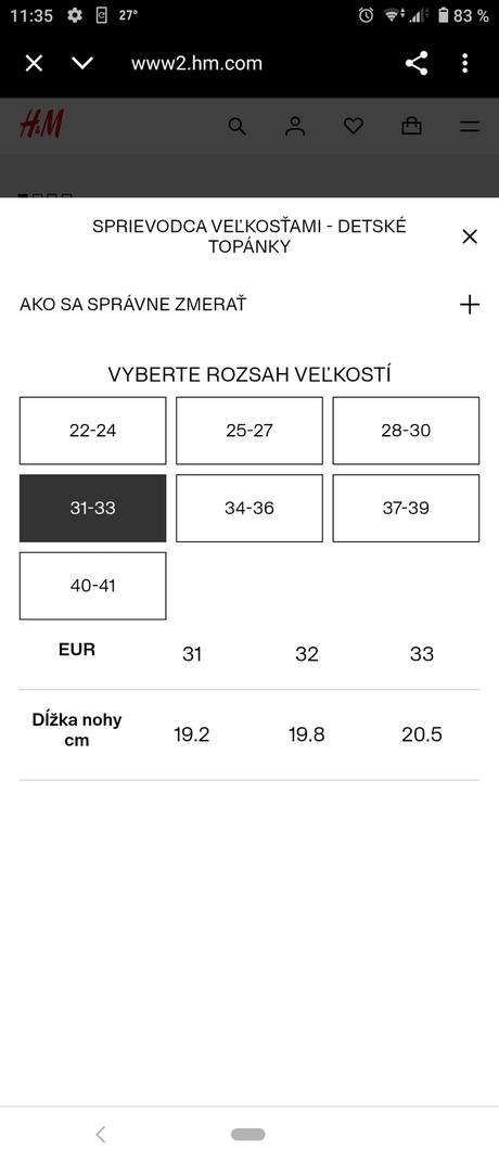 Nové balerínky, h&m,33