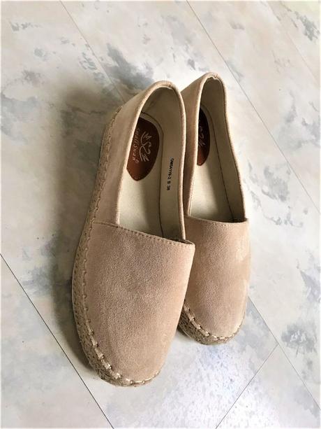 Naturálne semišové espadrilky, 38