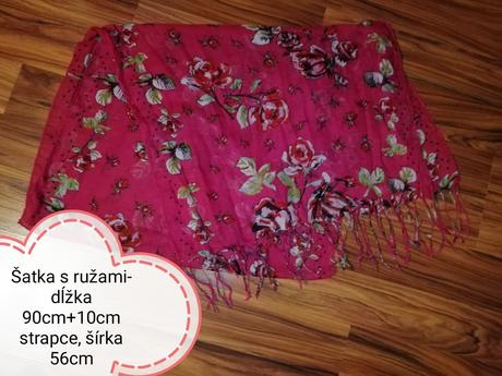 Šatka s ružami, xl