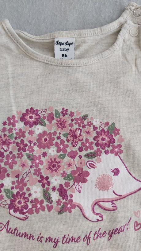 Tričko ružový ježko 86, dopodopo,86