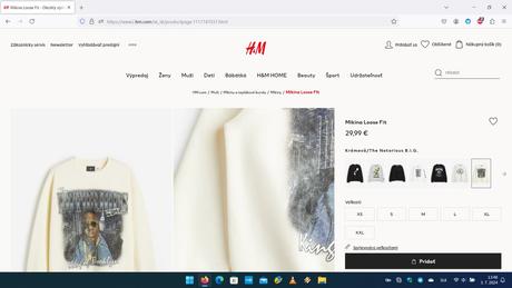 Mikina hm, mikina santa reserved, h&m,l / xxl